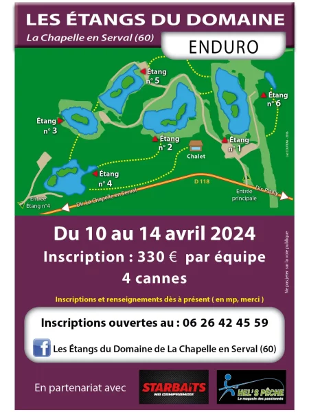 Enduro Carpe du 10 au 14 avril 2024